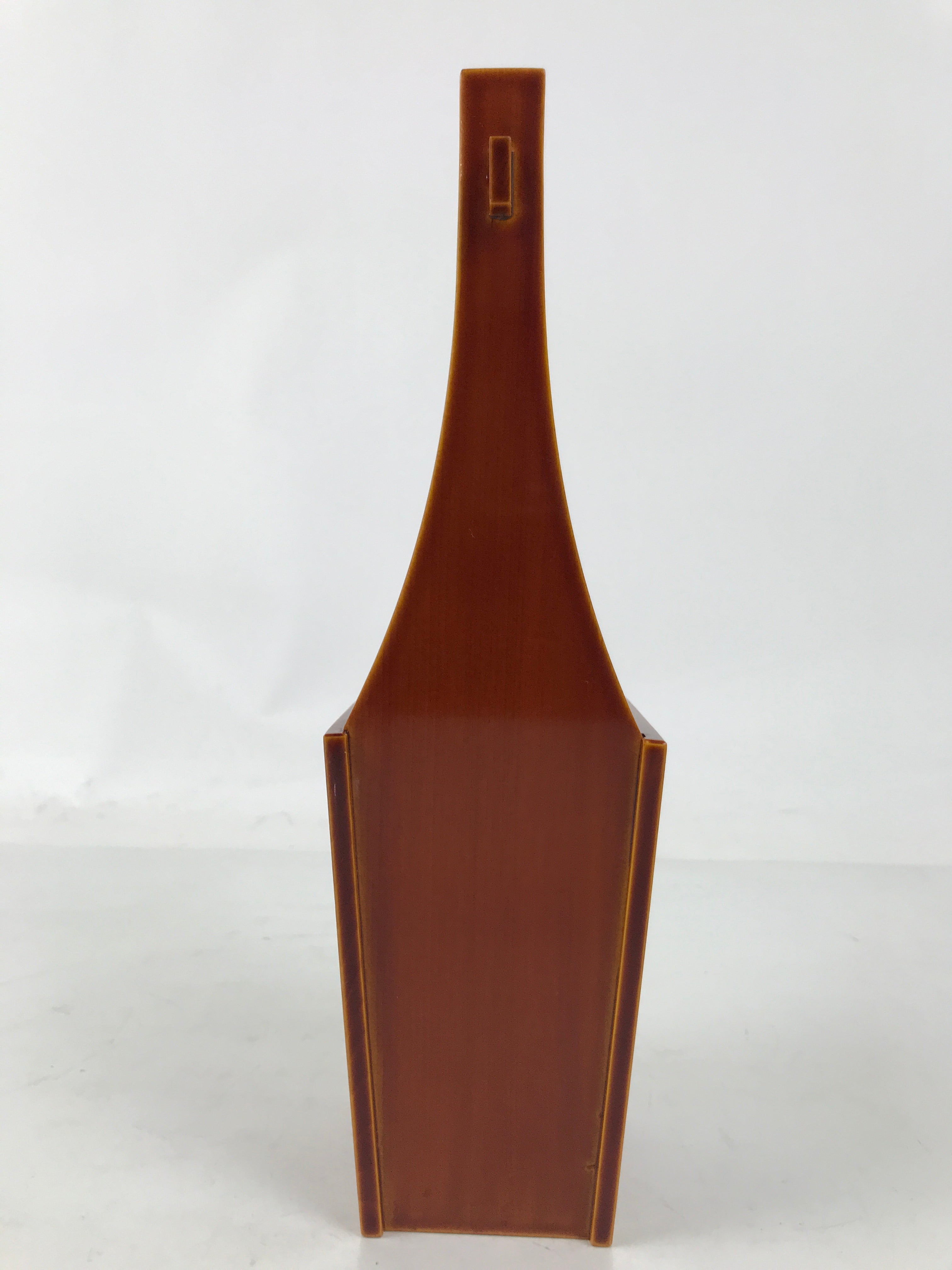 Japanese Lacquered Wood Flower Vase Vtg Kabin Ikebana Arrangement Shunkei FK187