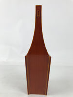 Japanese Lacquered Wood Flower Vase Vtg Kabin Ikebana Arrangement Shunkei FK187