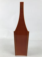 Japanese Lacquered Wood Flower Vase Vtg Kabin Ikebana Arrangement Shunkei FK187