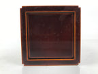 Japanese Lacquered Wood Flower Vase Vtg Kabin Ikebana Arrangement Shunkei LWB126