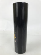 Japanese Lacquered Wood Flower Vase Vtg Kabin Makie Ikebana Arrangement FK198