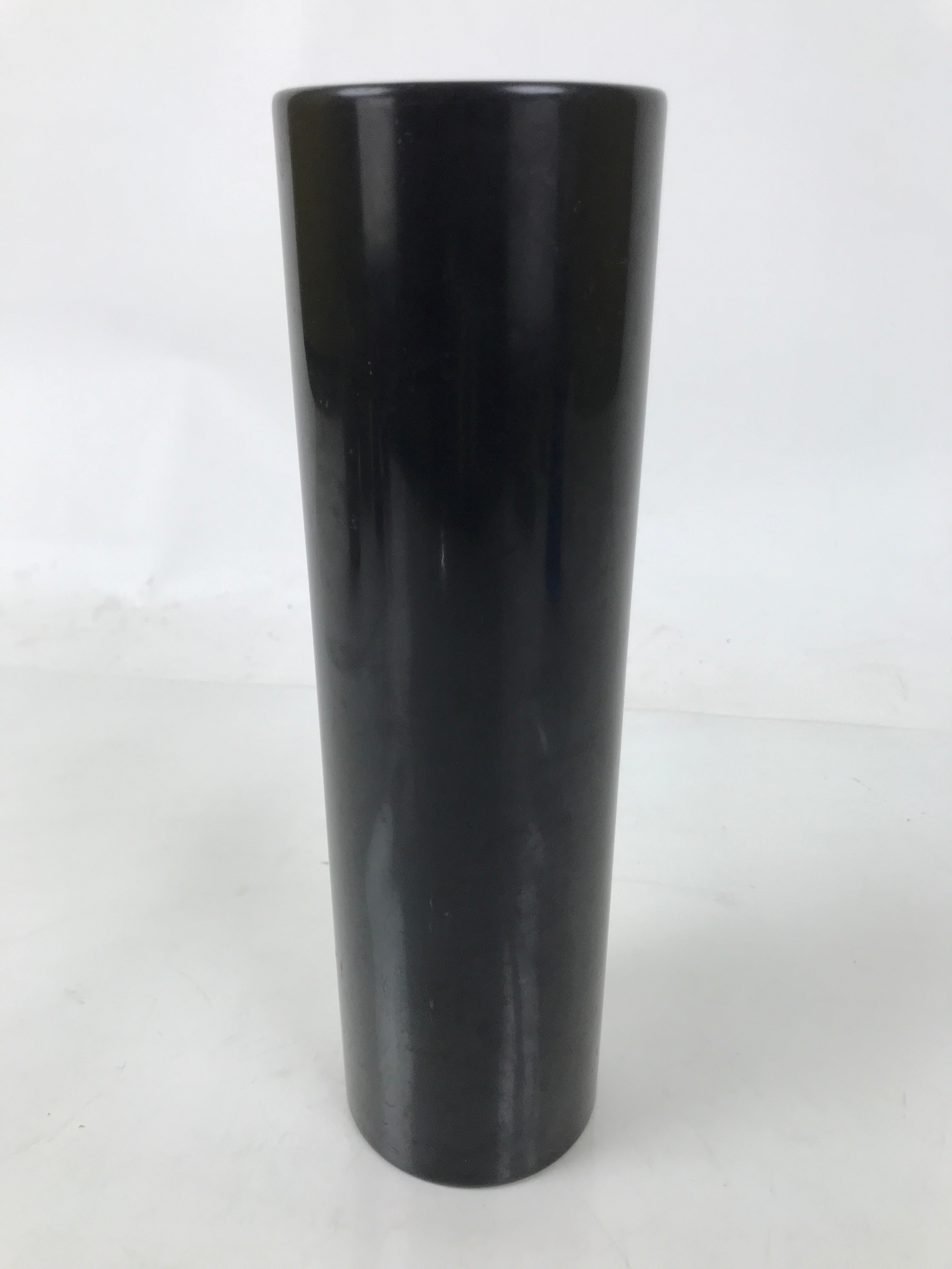 Japanese Lacquered Wood Flower Vase Vtg Kabin Makie Ikebana Arrangement FK198