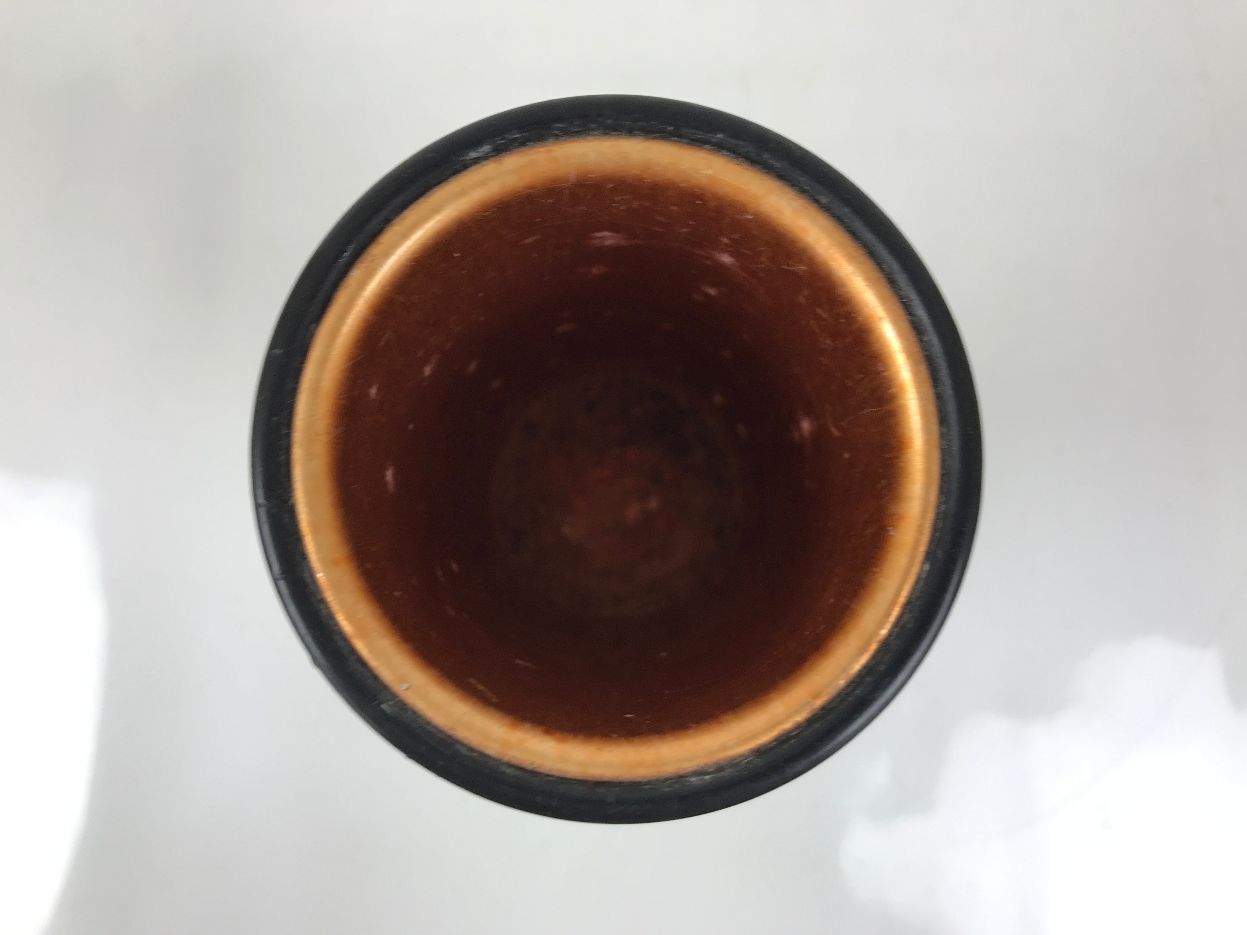 Japanese Lacquered Wood Flower Vase Vtg Kabin Makie Ikebana Arrangement FK198