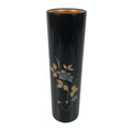 Japanese Lacquered Wood Flower Vase Vtg Kabin Makie Ikebana Arrangement FK198