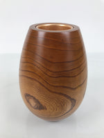 Japanese Lacquered Wood Flower Vase Vtg Two Way Kabin Ikebana Arrangement FK225