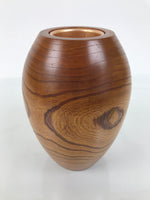 Japanese Lacquered Wood Flower Vase Vtg Two Way Kabin Ikebana Arrangement FK225