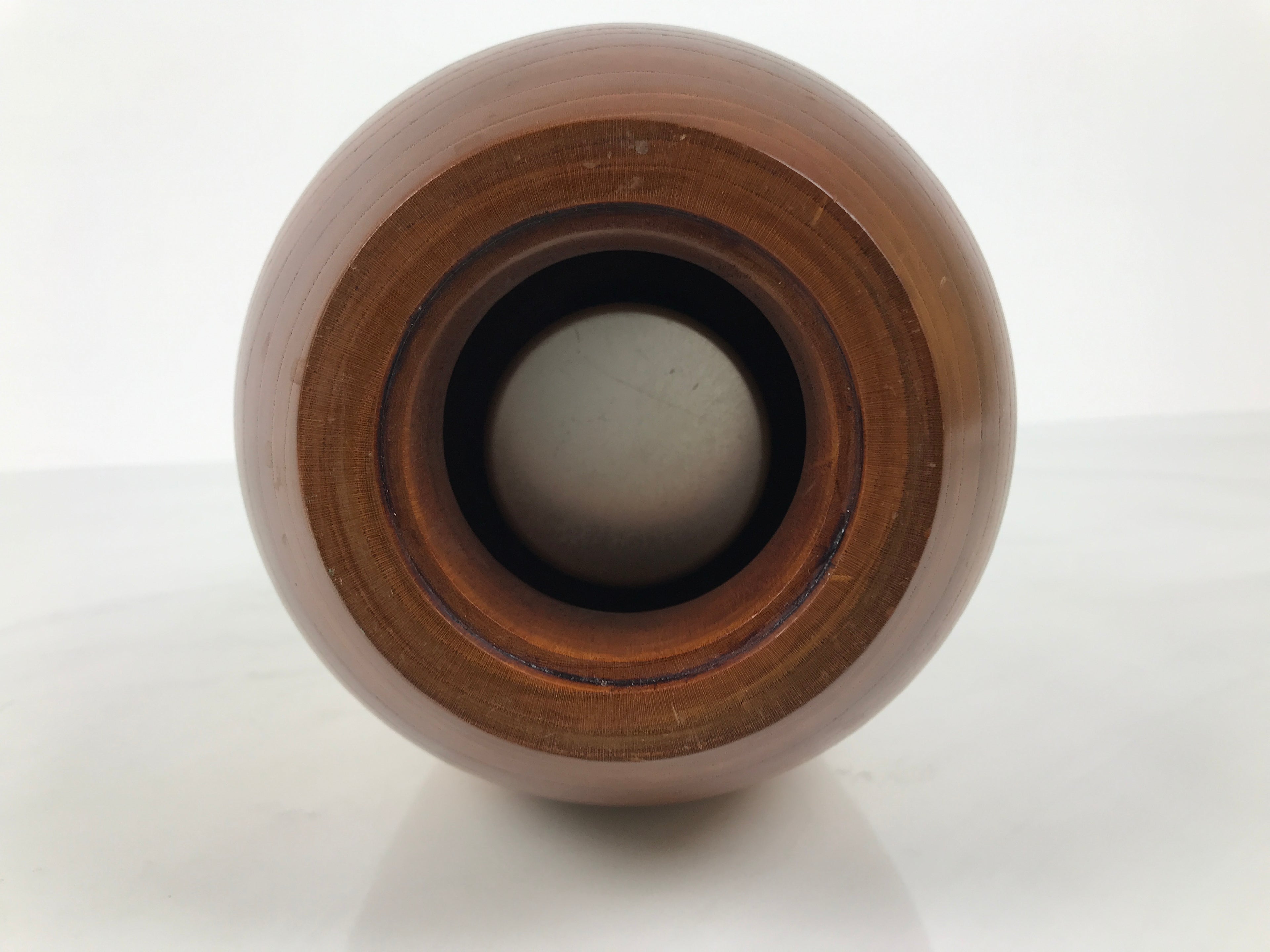 Japanese Lacquered Wood Flower Vase Vtg Two Way Kabin Ikebana Arrangement FK225