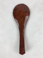 Japanese Lacquered Wood Kamakurabori Ohitsu Rice Container Vtg Paddle Red LWB84