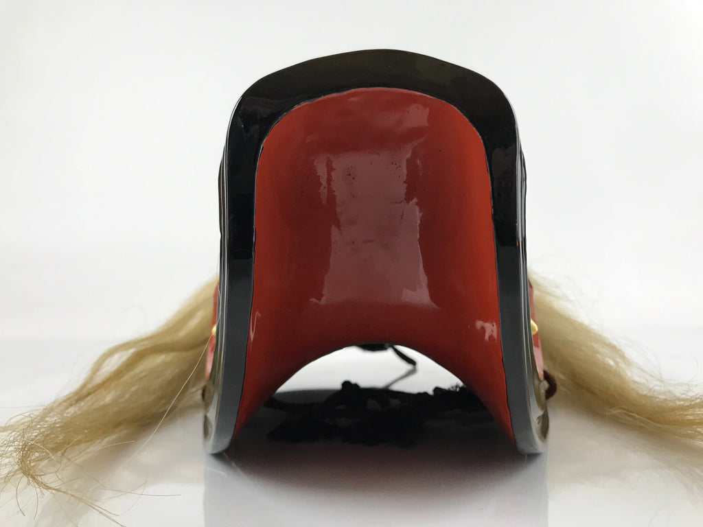 Japanese Lacquered Wood Noh Oni Mask Kagura Buryu Vtg Ichiryu Kajiwara Box OM39