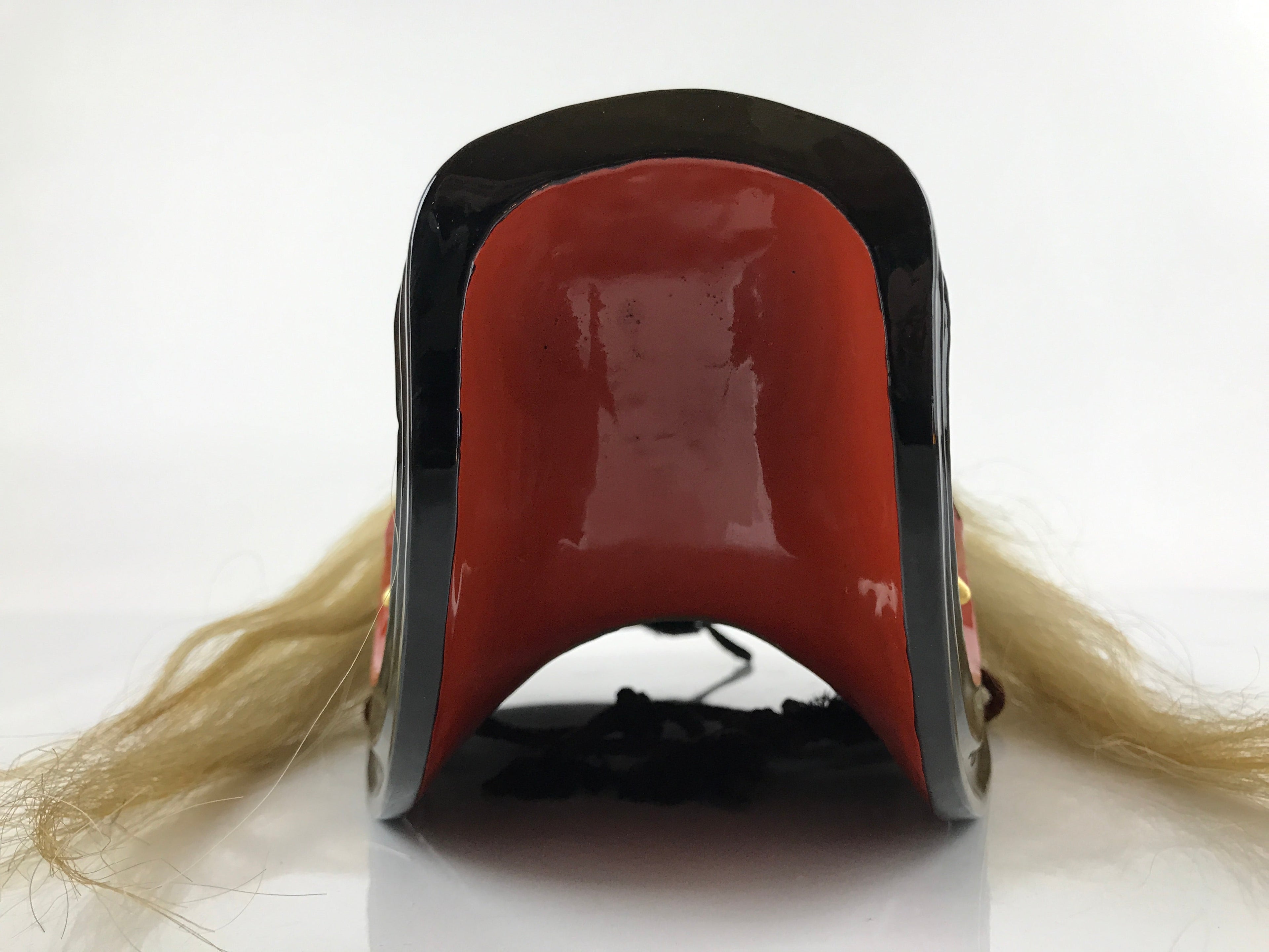Japanese Lacquered Wood Noh Oni Mask Kagura Buryu Vtg Ichiryu Kajiwara Box OM39