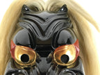 Japanese Lacquered Wood Noh Oni Mask Kagura Buryu Vtg Ichiryu Kajiwara Box OM39