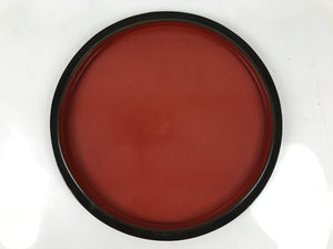 Japanese Lacquered Wood Ohitsu Rice Container Vtg Paddle Black Red Round L379