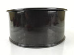 Japanese Lacquered Wood Ohitsu Rice Container Vtg Paddle Black Red Round L379