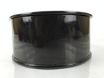 Japanese Lacquered Wood Ohitsu Rice Container Vtg Paddle Black Red Round L379