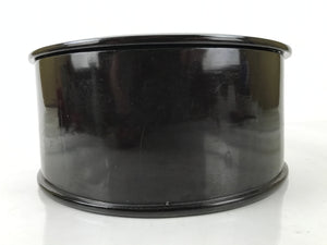 Japanese Lacquered Wood Ohitsu Rice Container Vtg Paddle Black Red Round L379