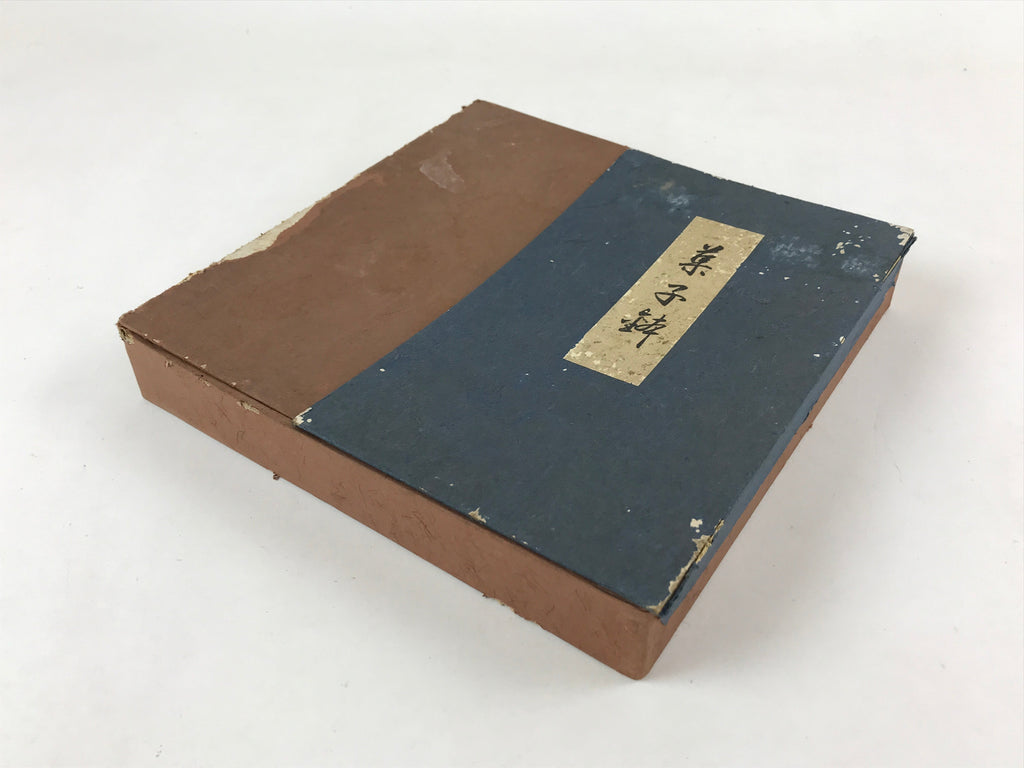 Japanese Lacquered Wood Serving Tray Makie Leaves Vtg Plate Square Black LWB78