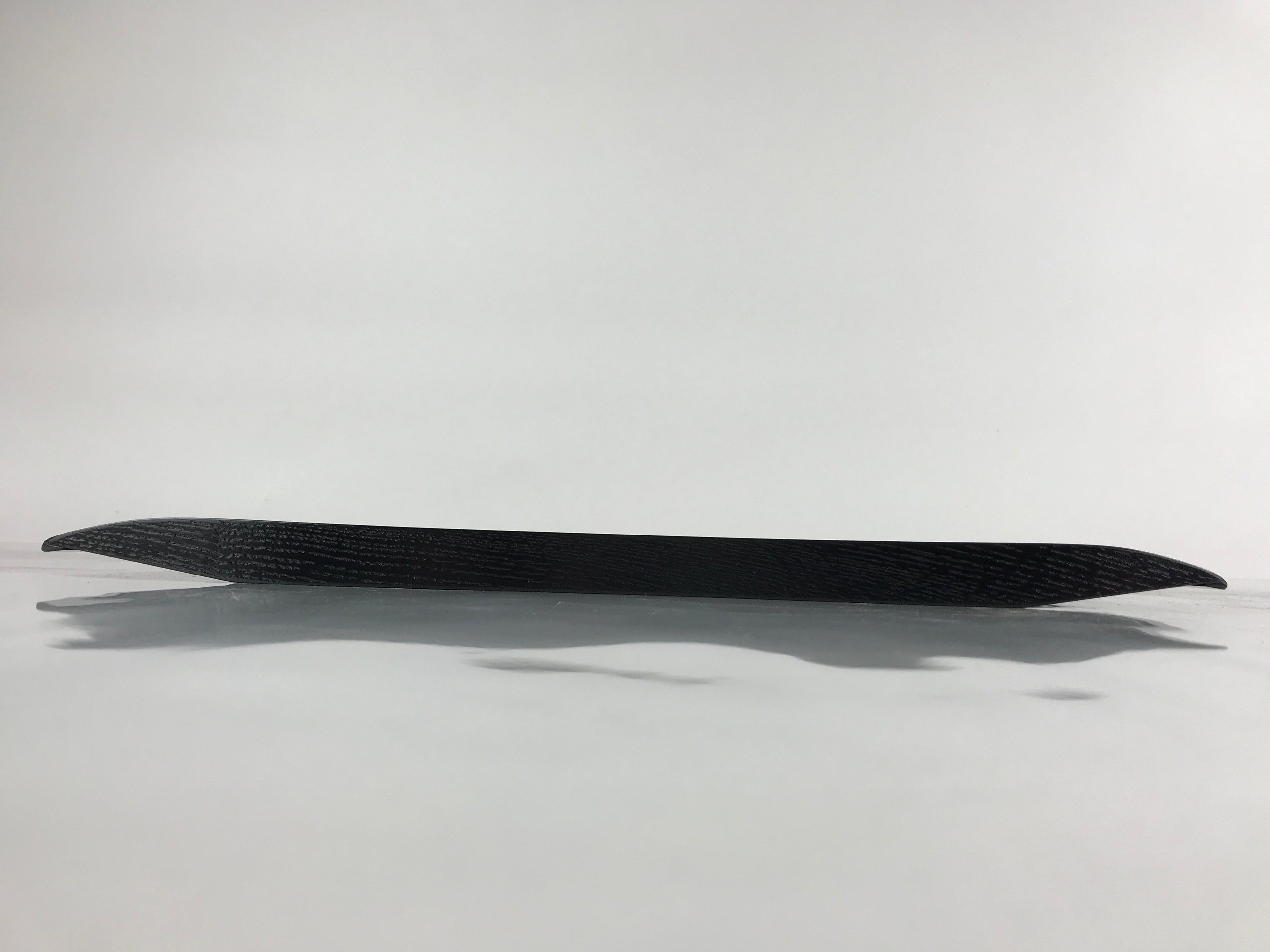 Japanese Lacquered Wood Serving Tray Obon Makie Tsuyu Shiba Grass Black LWB89