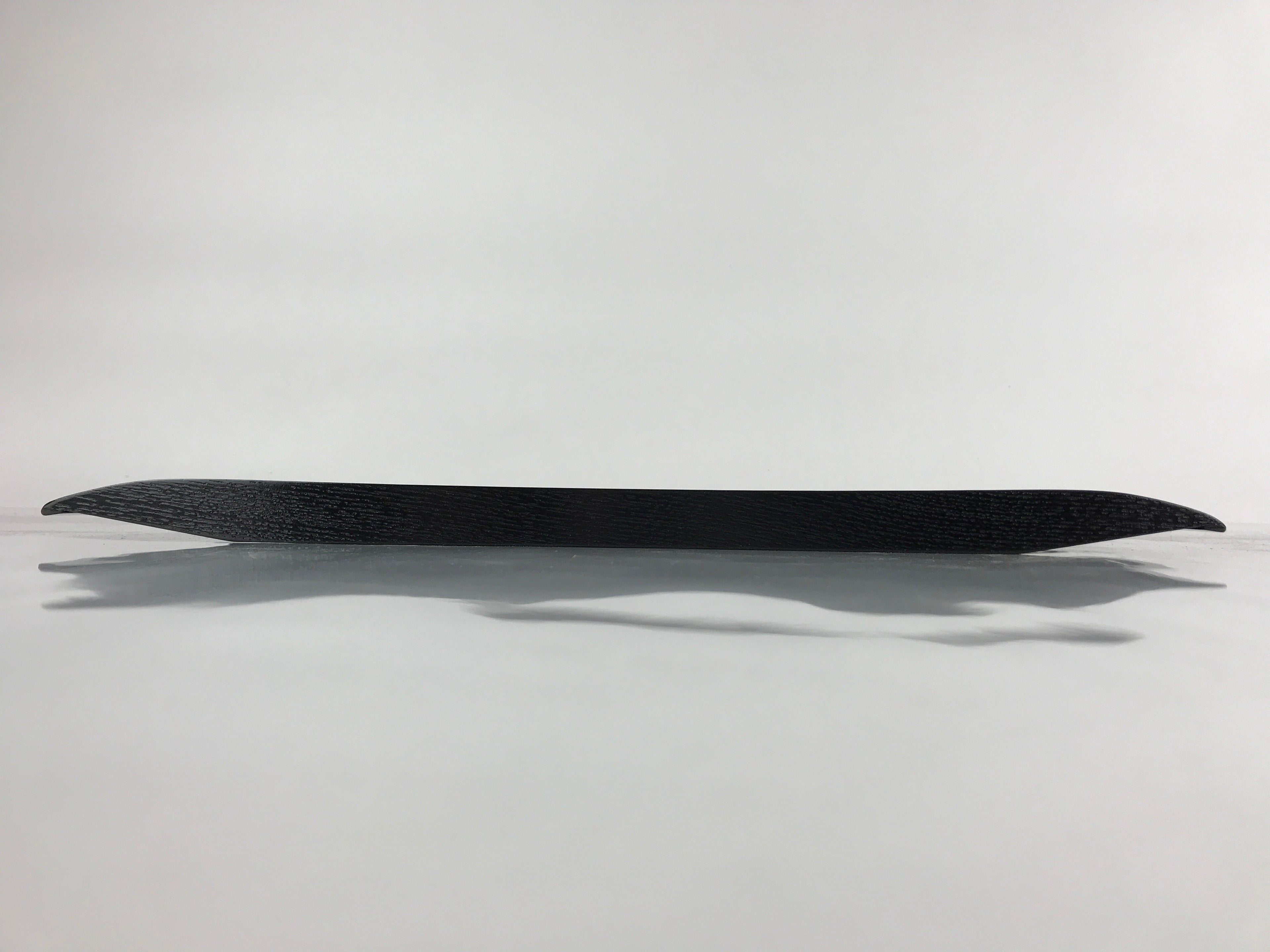 Japanese Lacquered Wood Serving Tray Obon Makie Tsuyu Shiba Grass Black LWB89