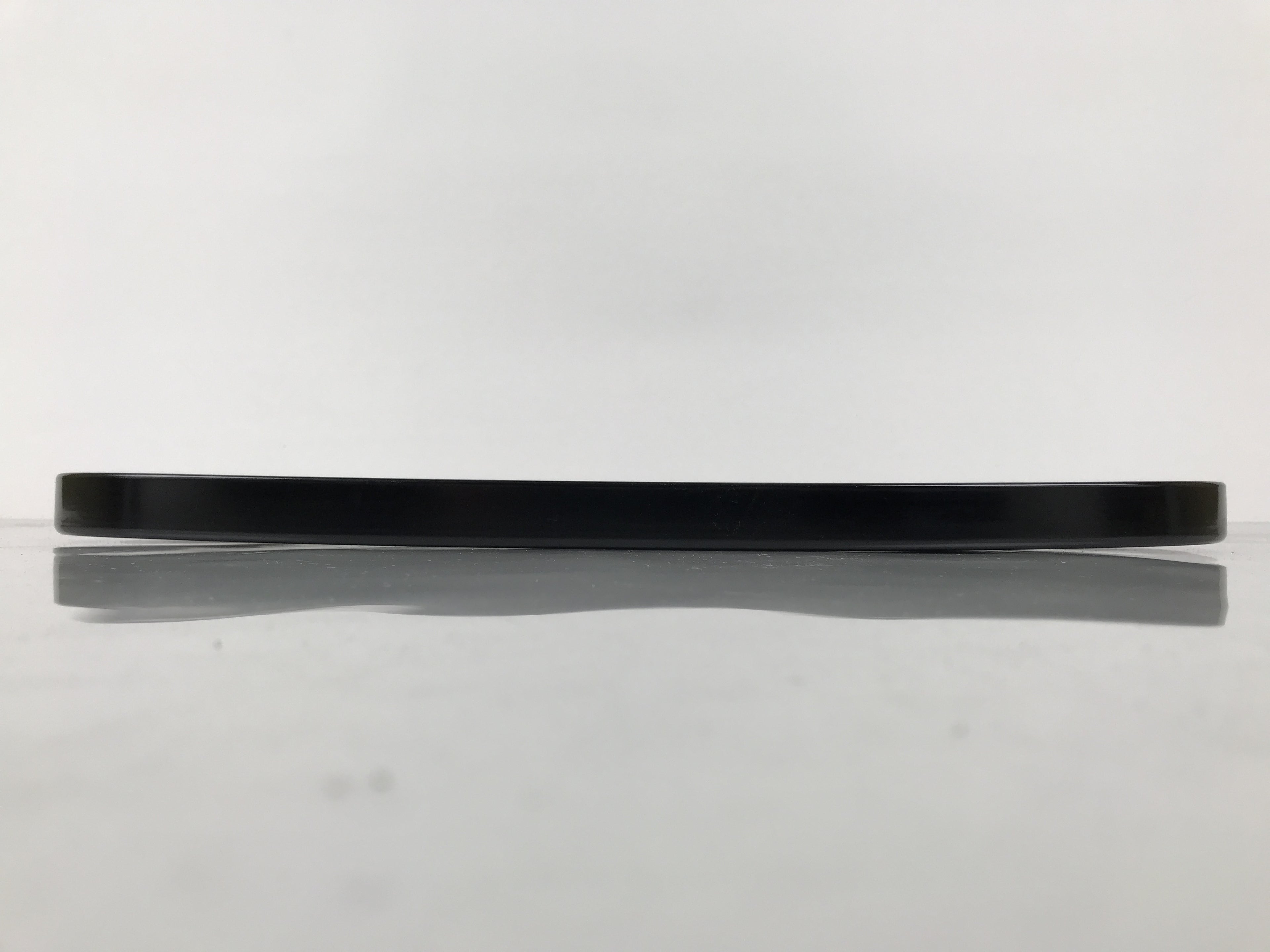 Japanese Lacquered Wood Serving Tray Obon Rectangle Black Gold Makie Pine L590