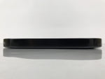 Japanese Lacquered Wood Serving Tray Obon Rectangle Black Gold Makie Pine L590