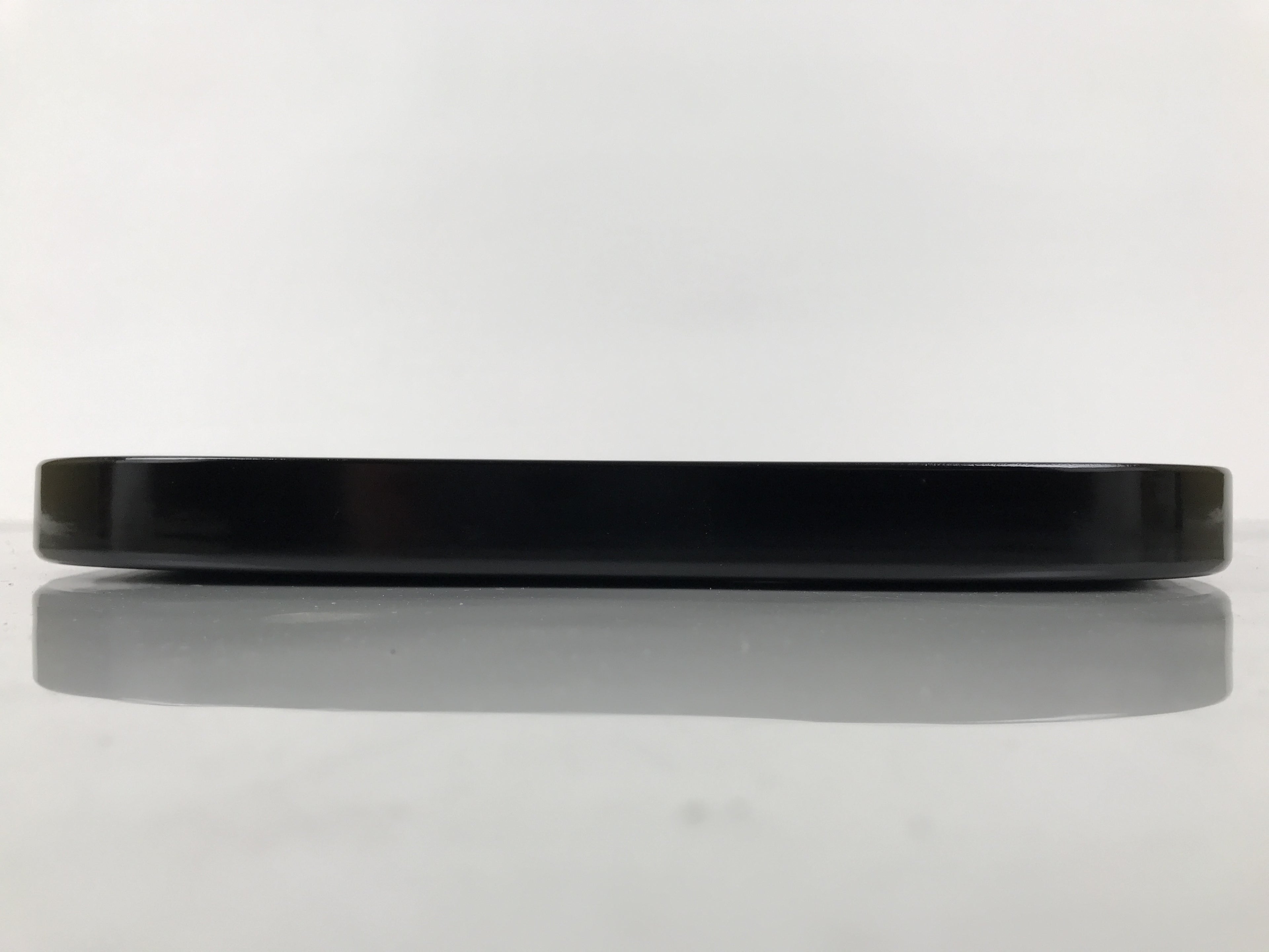 Japanese Lacquered Wood Serving Tray Obon Rectangle Black Gold Makie Pine L590