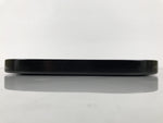 Japanese Lacquered Wood Serving Tray Obon Rectangle Black Gold Makie Pine L590