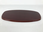 Japanese Lacquered Wood Serving Tray Obon Vtg Hida Shunkei Nuri Long Brown L588