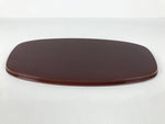 Japanese Lacquered Wood Serving Tray Obon Vtg Hida Shunkei Nuri Long Brown L588