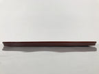 Japanese Lacquered Wood Serving Tray Obon Vtg Hida Shunkei Nuri Long Brown L588