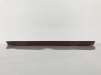 Japanese Lacquered Wood Serving Tray Obon Vtg Hida Shunkei Nuri Long Brown L588