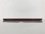 Japanese Lacquered Wood Serving Tray Obon Vtg Hida Shunkei Nuri Long Brown L588