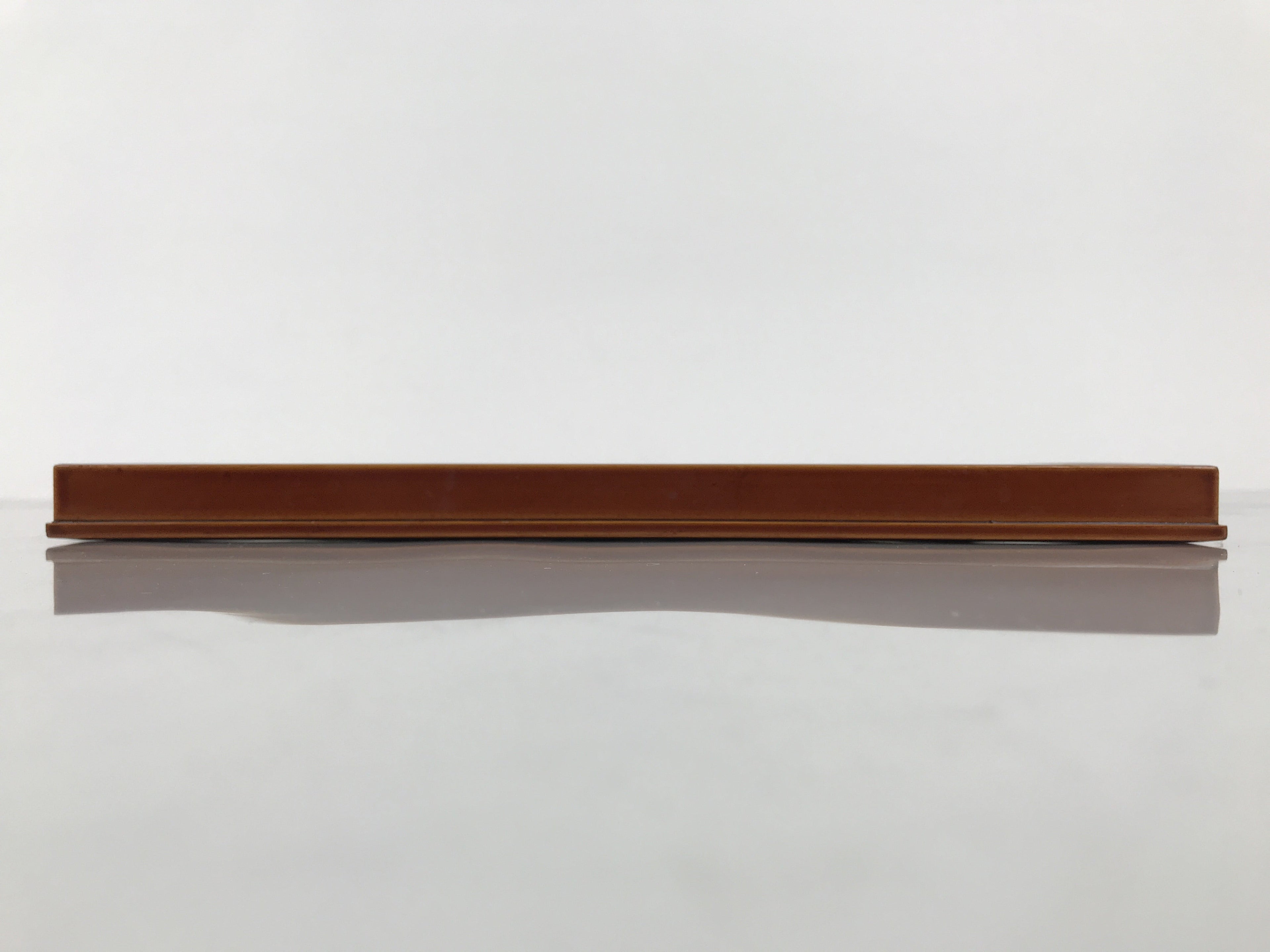 Japanese Lacquered Wood Serving Tray Obon Vtg Hida Shunkei Rectangle Brown L569