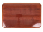 Japanese Lacquered Wood Serving Tray Obon Vtg Hida Shunkei Rectangle Brown L589