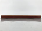 Japanese Lacquered Wood Serving Tray Obon Vtg Hida Shunkei Rectangle Brown L589