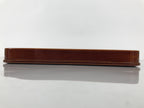 Japanese Lacquered Wood Serving Tray Obon Vtg Hida Shunkei Rectangle Brown L589
