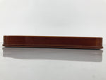 Japanese Lacquered Wood Serving Tray Obon Vtg Hida Shunkei Rectangle Brown L589