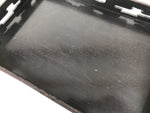 Japanese Lacquered Wood Serving Tray Obon Vtg Rectangle Black Cutout Design L584