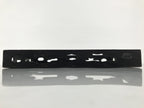 Japanese Lacquered Wood Serving Tray Obon Vtg Rectangle Black Cutout Design L584