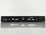Japanese Lacquered Wood Serving Tray Obon Vtg Rectangle Black Cutout Design L584
