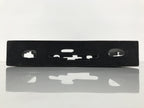 Japanese Lacquered Wood Serving Tray Obon Vtg Rectangle Black Cutout Design L584