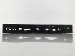 Japanese Lacquered Wood Serving Tray Obon Vtg Rectangle Black Cutout Design L585