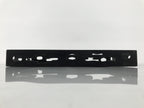 Japanese Lacquered Wood Serving Tray Obon Vtg Rectangle Black Cutout Design L585