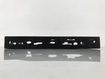 Japanese Lacquered Wood Serving Tray Obon Vtg Rectangle Black Cutout Design L585