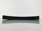 Japanese Lacquered Wood Serving Tray Obon Vtg Square Curved Red Edge Black L570