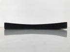 Japanese Lacquered Wood Serving Tray Obon Vtg Square Curved Red Edge Black L570