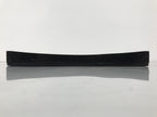 Japanese Lacquered Wood Serving Tray Obon Vtg Square Curved Red Edge Black L570