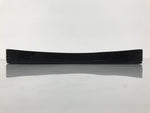 Japanese Lacquered Wood Serving Tray Obon Vtg Square Curved Red Edge Black L570