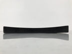 Japanese Lacquered Wood Serving Tray Obon Vtg Square Curved Red Edge Black L570