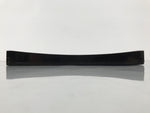 Japanese Lacquered Wood Serving Tray Obon Vtg Square Curved Red Edge Black L571