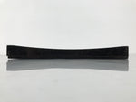 Japanese Lacquered Wood Serving Tray Obon Vtg Square Curved Red Edge Black L571
